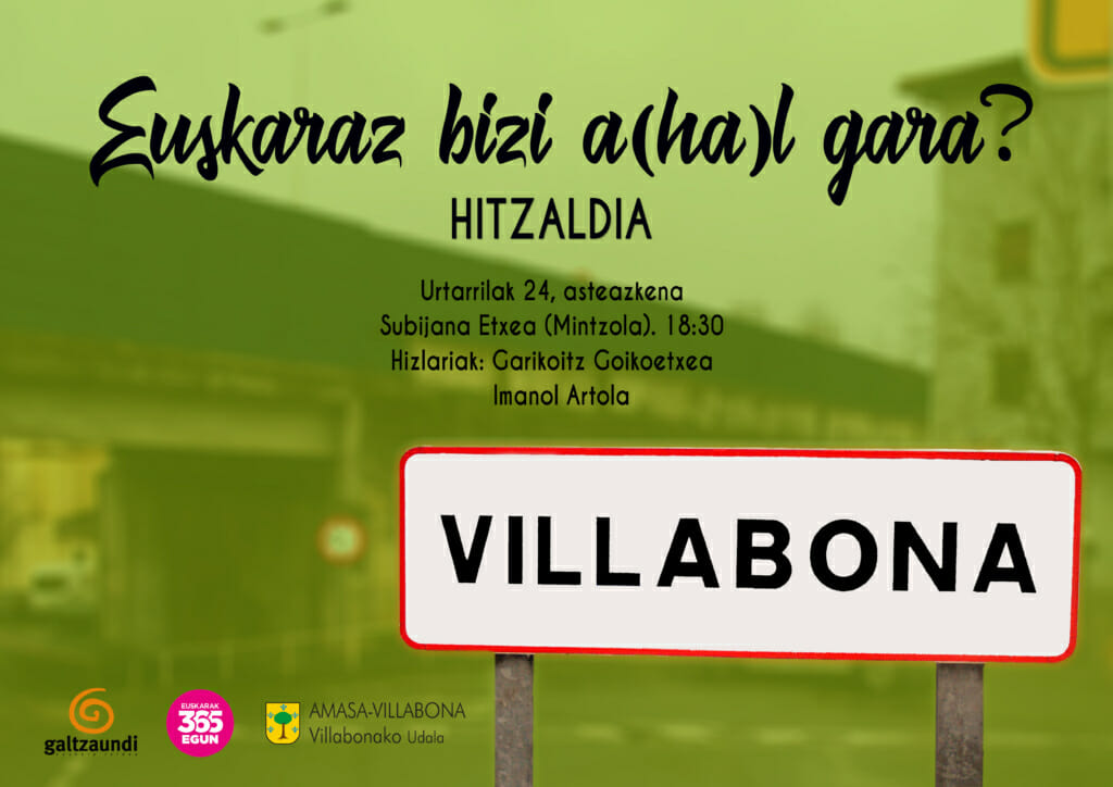 Villabonaren txanda: 'Euskaraz bizi a(ha)l gara?' 41