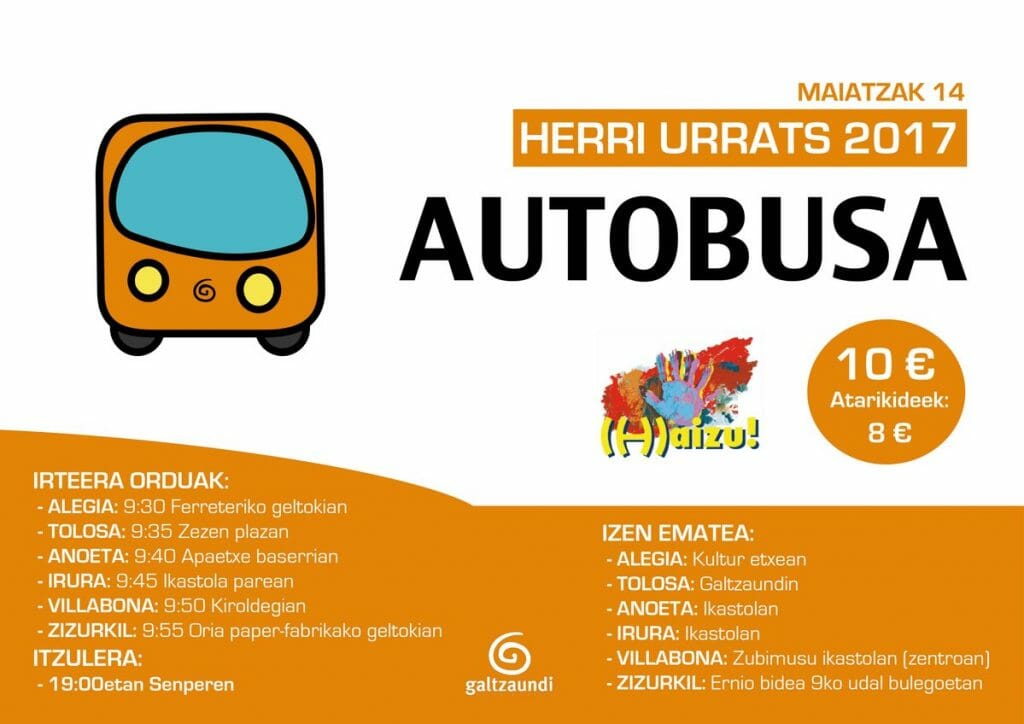 Tolosaldetik Senperera autobusez 21