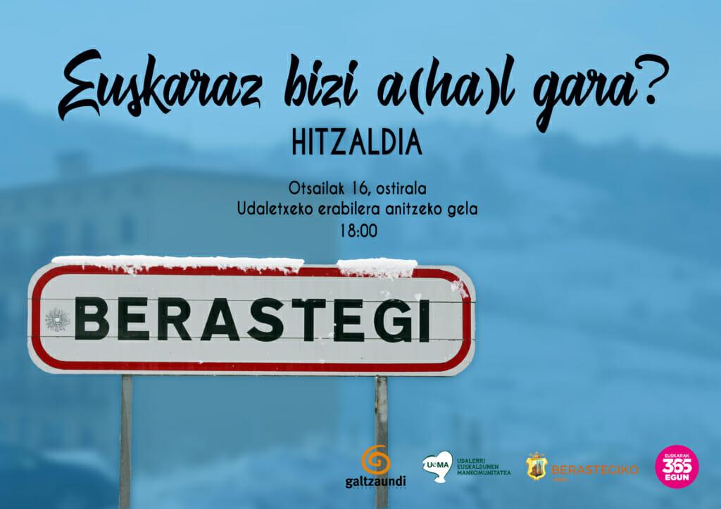 'Euskaraz bizi a(ha)l gara?' hitzaldia Berastegira 31