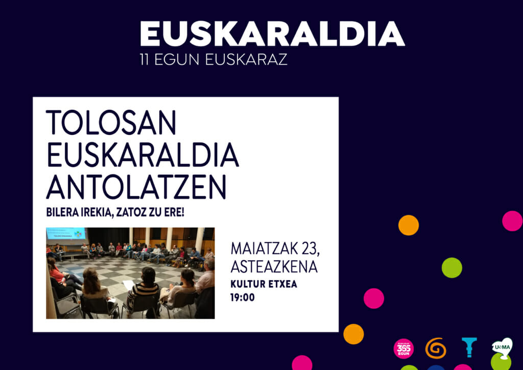 Euskaraldia Tolosan: maiatzeko bilera 1