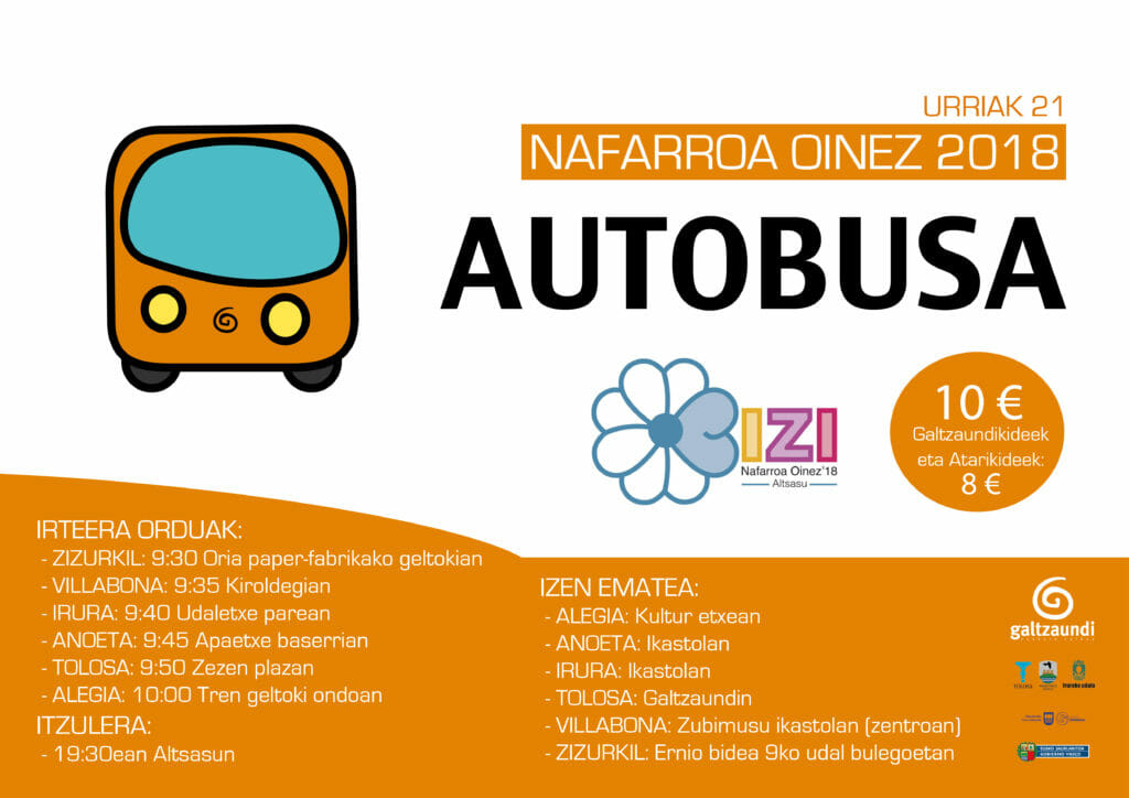 Altsasuko Nafarroa Oinezera autobusez Tolosaldetik 13