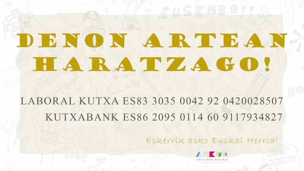 Galeren aurrean, laguntza ekonomikoa eskatu du Azkue ikastolak 19