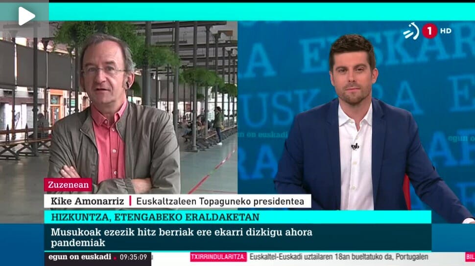 Kike Amonarriz elkarrizketatu dute Egun On Euskadi saioan 109