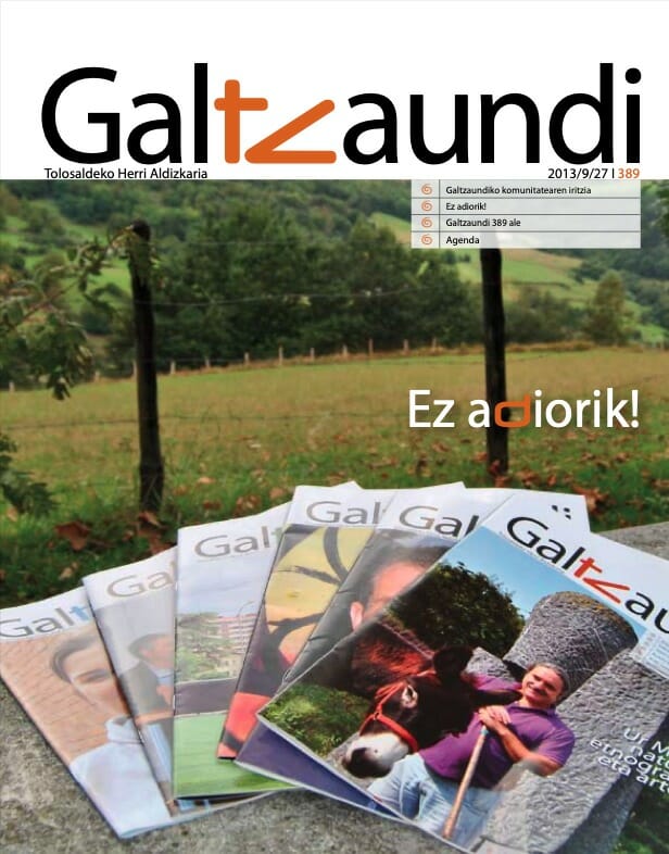 Duela 30 urte argitaratu zen lehen aldiz 'Galtzaundi' aldizkaria 5