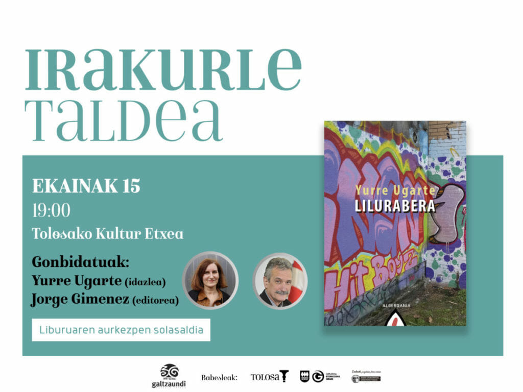 Lilurabera liburua aurkeztuko da gaur, irakurle taldearen ikasturte amaireako saioan. 9