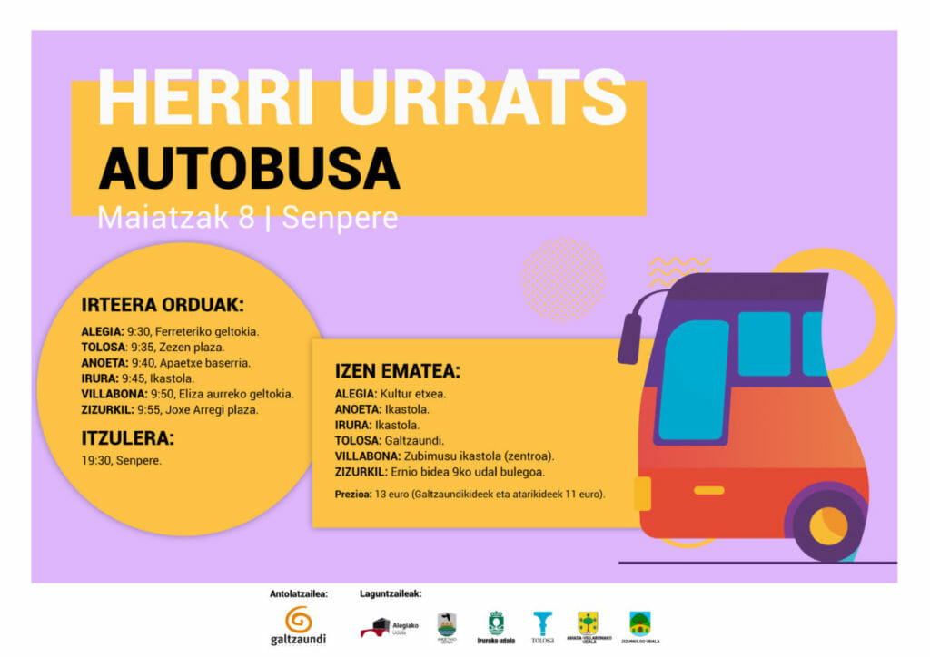 Herri Urratsera autobusez, Tolosaldetik 9