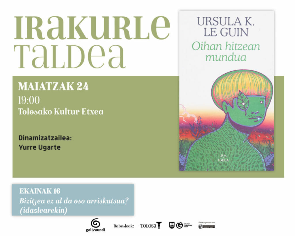 Ursula K. Le Guinen ‘Oihan hitzean mundua’, maiatzeko saioan 1