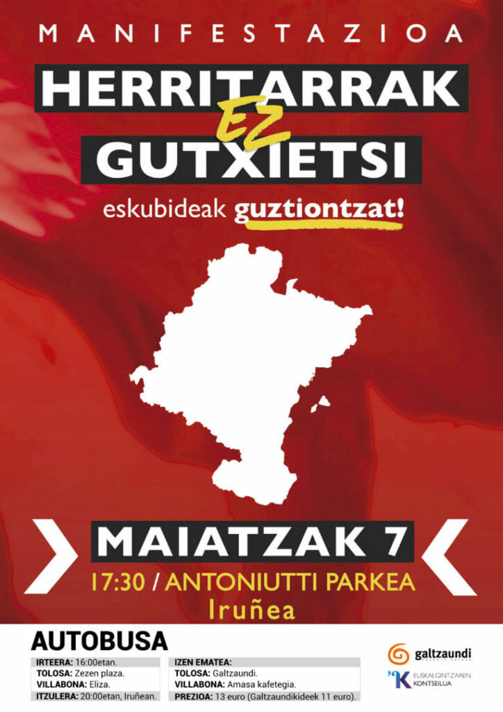 Maiatzaren 7an Iruñeara autobusez 7