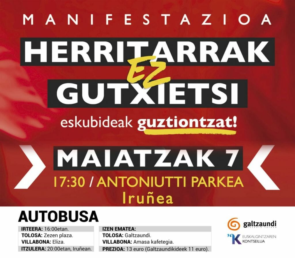 Maiatzaren 7an Iruñeara autobusez 7