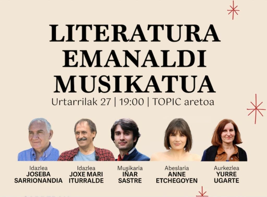 Literatura emanaldi musikatua eta "Munduari bira eman zion ontzia" erakusketa egingo dira Tolosan 1