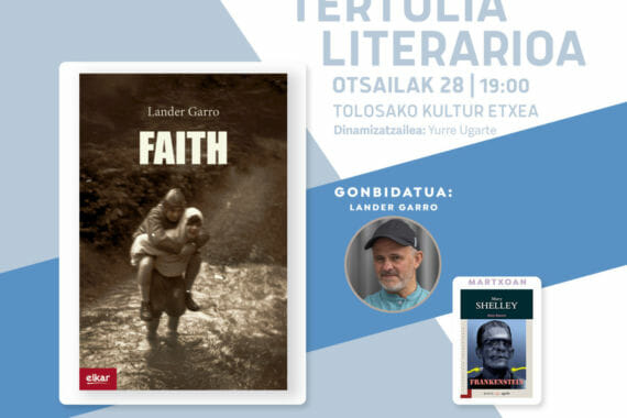 Lander Garro etorriko da tertulia literariora otsailean 11