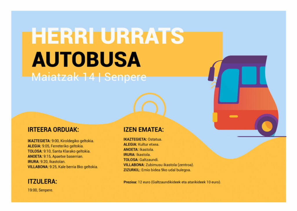 Herri Urratsera autobusez Tolosaldetik 1