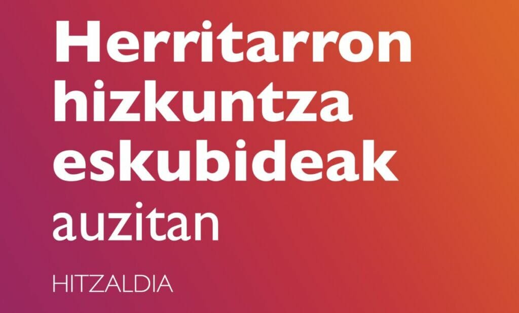 Herritarren hizkuntza-eskubideak lantzeko hiru hitzaldi antolatu ditu Galtzaundik 5