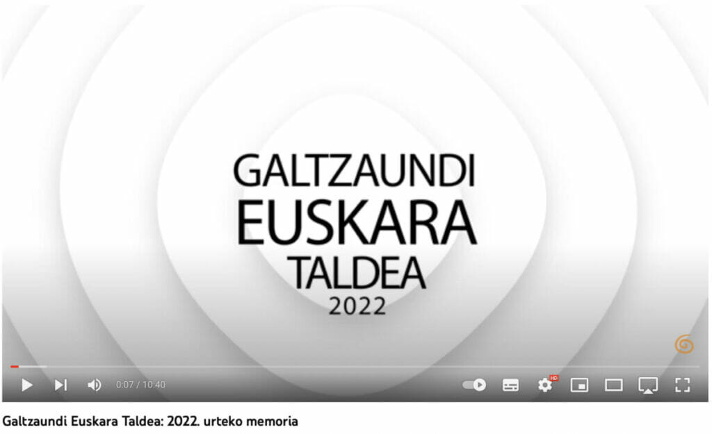 Zertan ibili da Galtzaundi 2022an? Ikusi bideoa 1