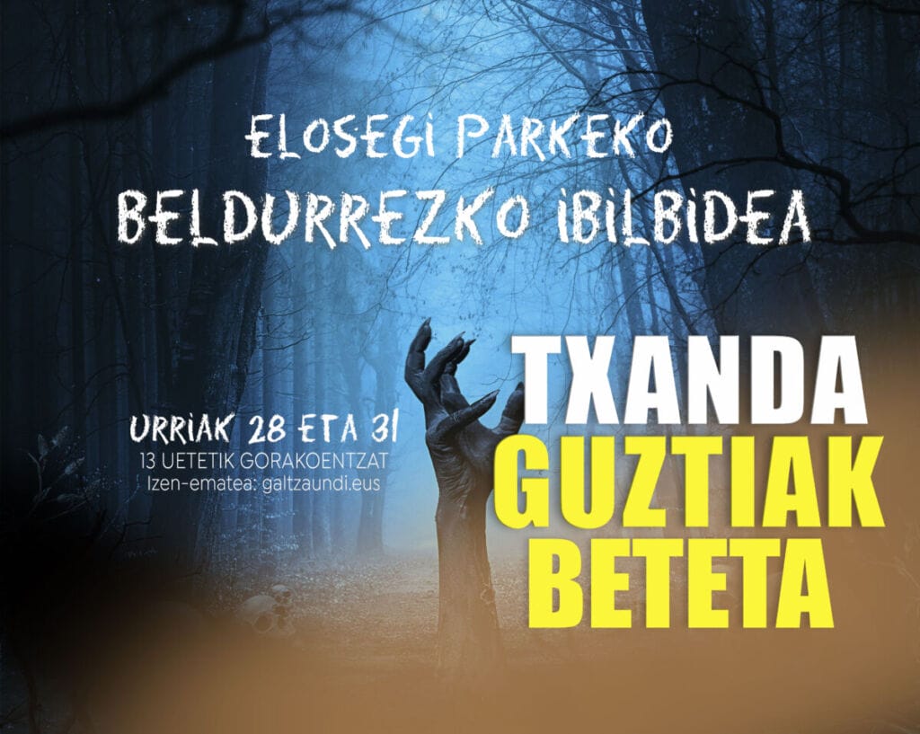 Txanda guztiak beteta, Elosegi parkeko beldurrezko ibilbidean 1