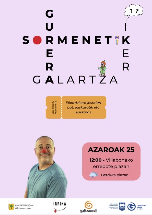 Sormenetik GurEra egitasmoaren hirugarren edizioa, Iker Galartzarekin 4