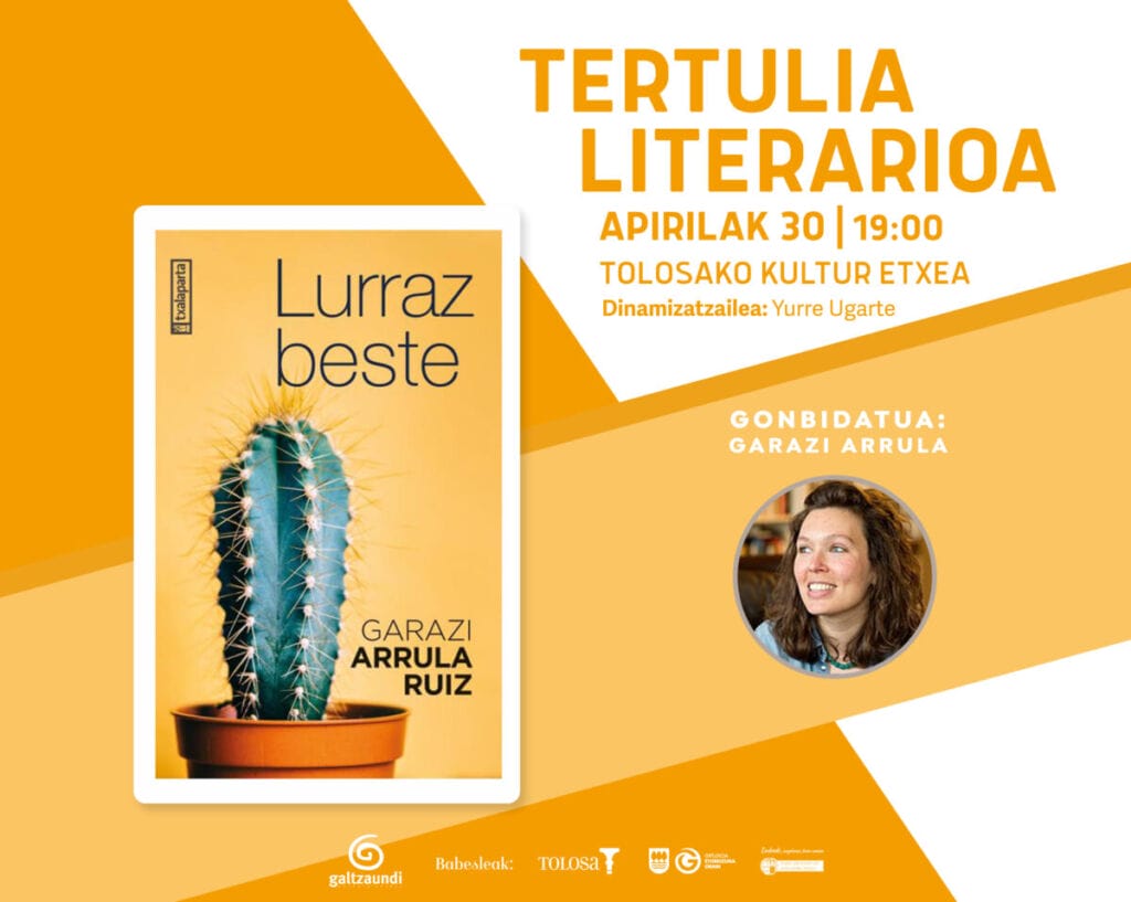 Garazi Arrula etorriko da Tertulia Literarioara apirilean 1