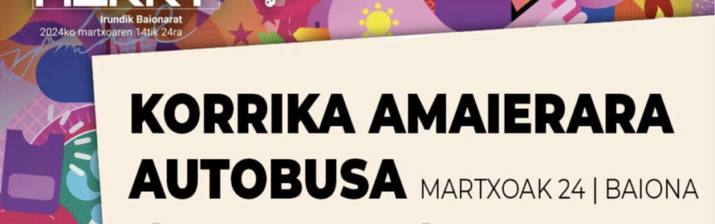 Korrika amaierara autobusa 1