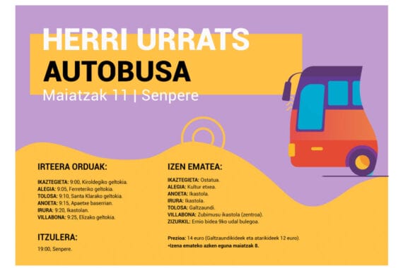 Galtzaundik autobusa antolatu du eskualdetik Herri Urratsera joateko 5