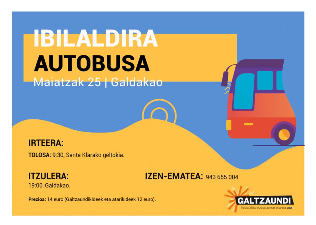 Galtzaundik autobusa antolatu du Tolosatik Ibilaldira joateko 1