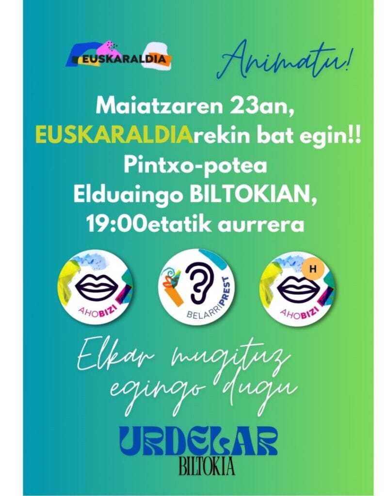 Euskaraldian ekintzak egingo dira eskualdean 9