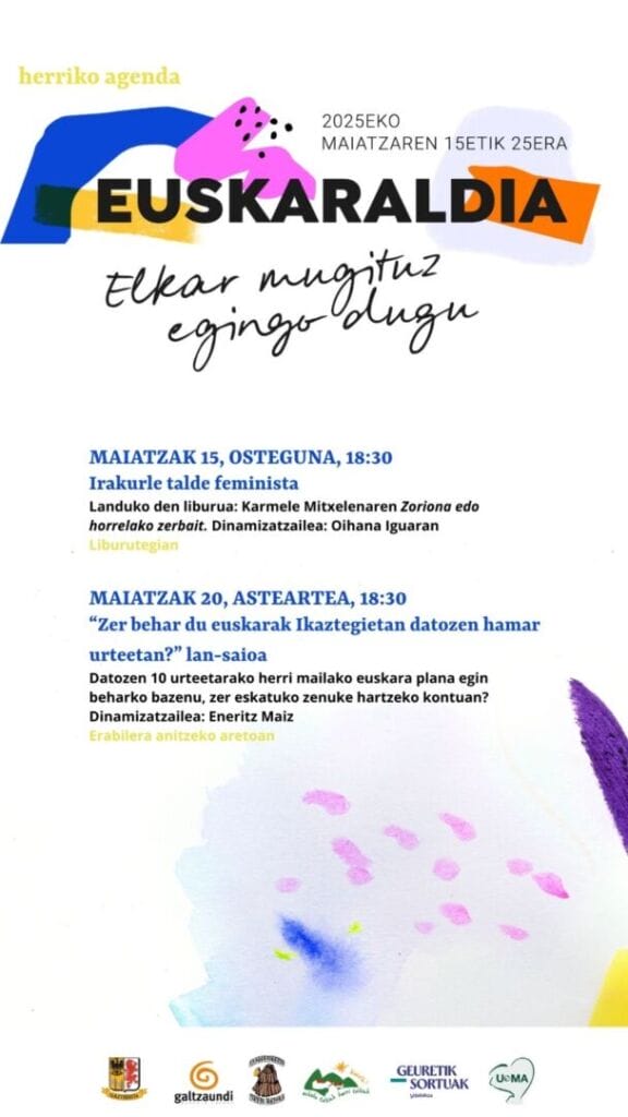 Euskaraldian ekintzak egingo dira eskualdean 11