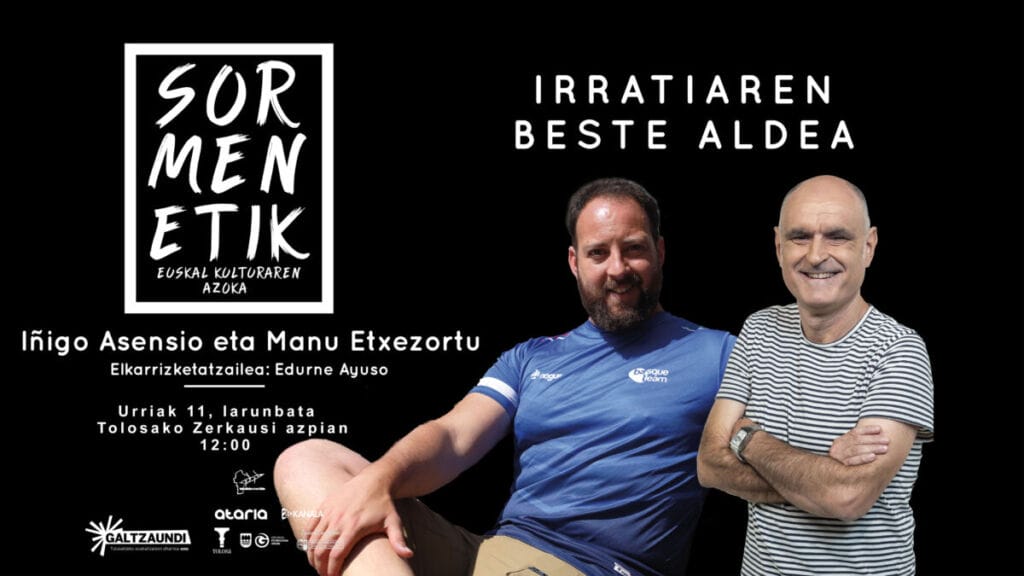 Iñigo Asensio eta Manu Etxezortu izango dira urriko Sormenetik saioaren protagonista 1