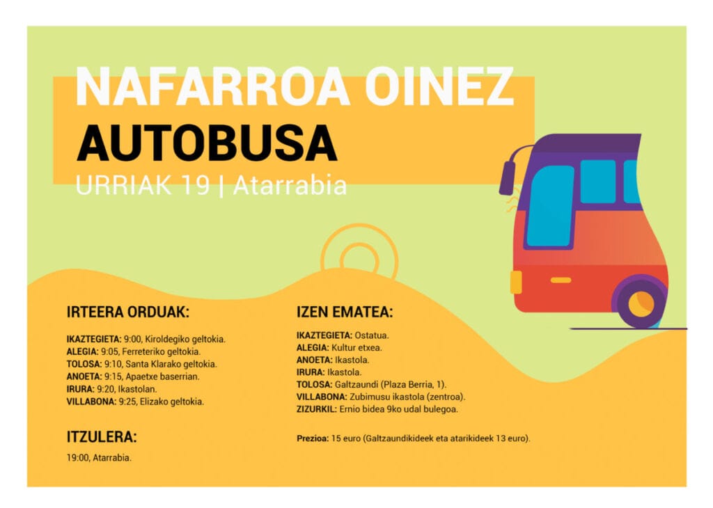 Gerturatu Nafarroa Oinezera autobusez Tolosaldetik 1