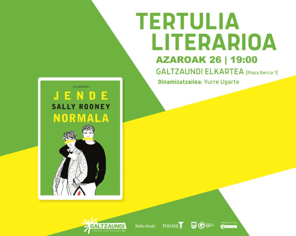 Sally Roneyren 'Jende normala´liburua irakurgai, azaroko saioan 11