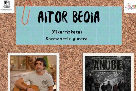 Aitor Bedia ‘Añube’ taldeko abeslaria elkarrizketatuko dute Ikaztegietako gazteek 9