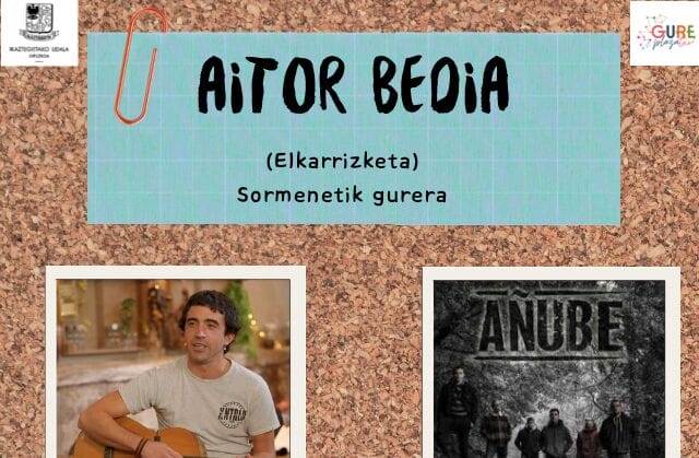 Aitor Bedia ‘Añube’ taldeko abeslaria elkarrizketatuko dute Ikaztegietako gazteek 11