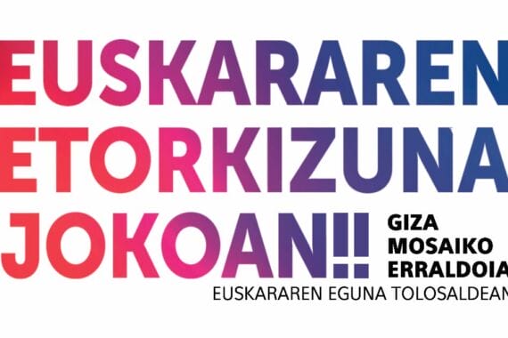 'Euskararen etorkizuna jokoan!!' giza mosaiko erraldoia osatuko dute Tolosaldeko herriek 7
