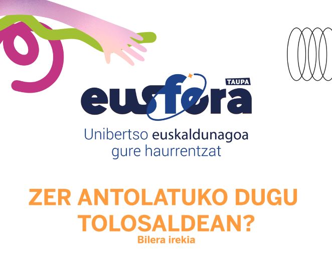 Eusfera Tolosaldean antolatzeko bilera irekia egingo da 1