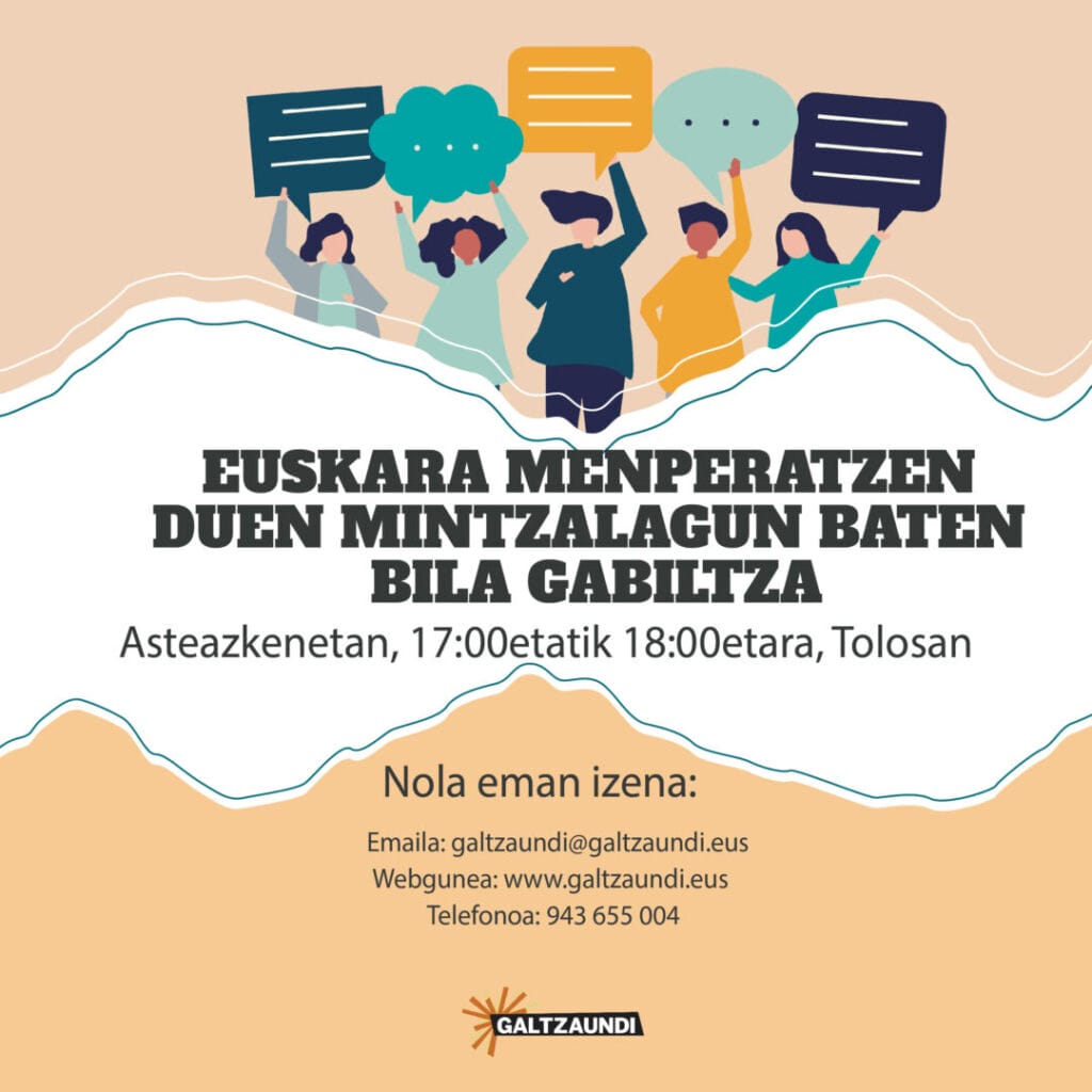 Euskara menperatzen duzu? Zure bila gabiltza mintzalagunerako 1