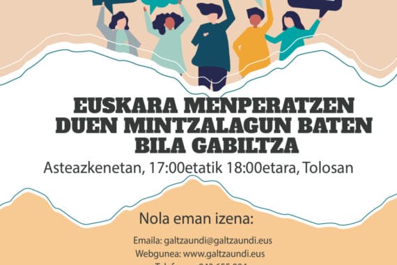 Euskara menperatzen duzu? Zure bila gabiltza mintzalagunerako 5