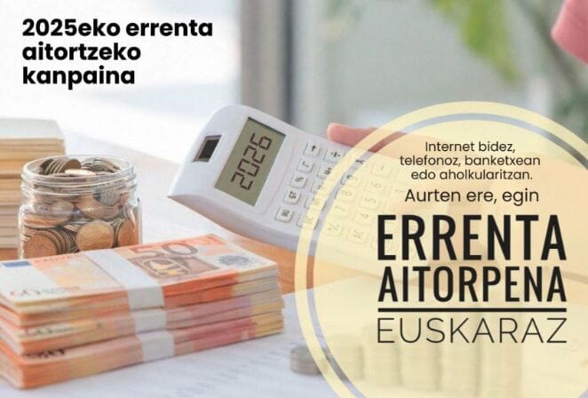 Tolosaldean errenta aitorpena euskaraz egitera animatzeko kanpaina abiatu dute 1