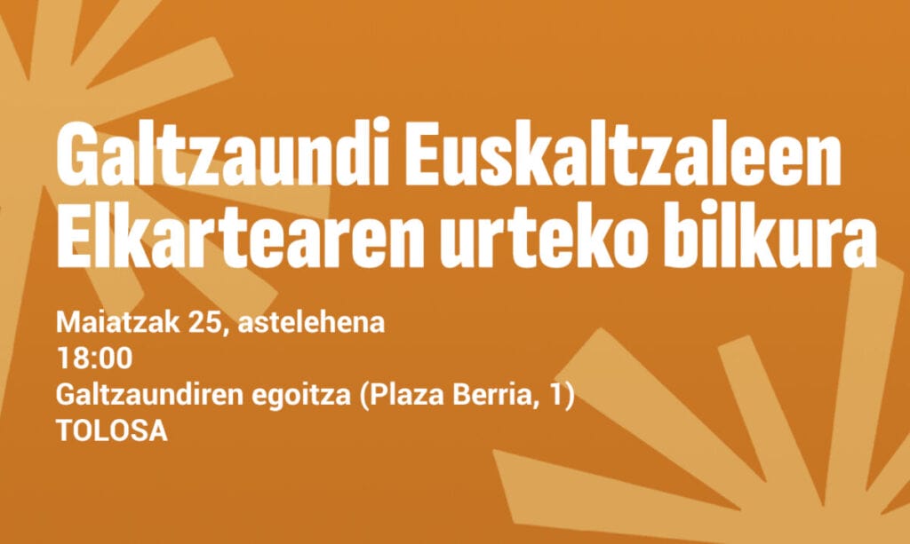 Urteko batzar orokorra egin du Galtzaundik Tolosan 1